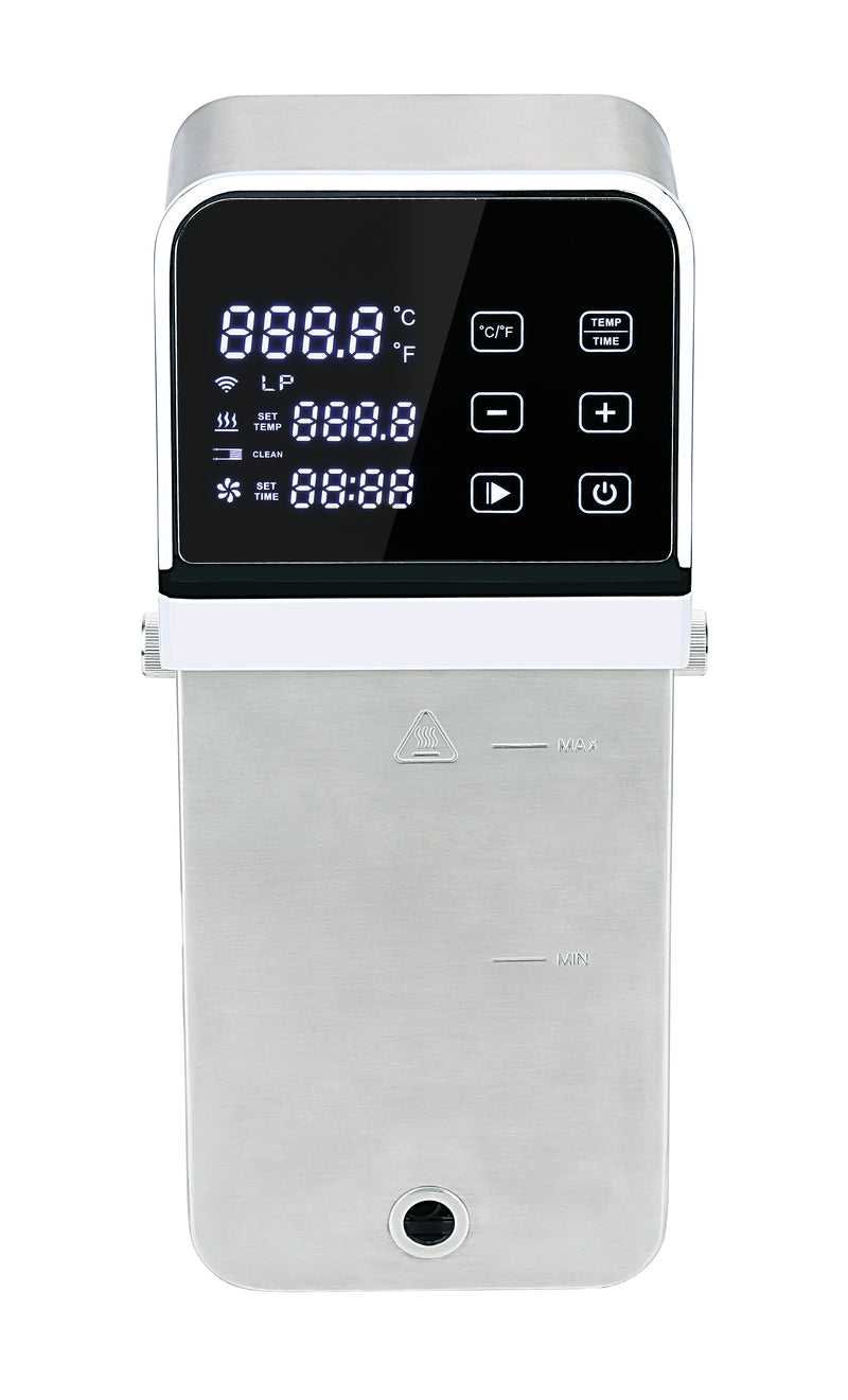 A picture of the front of the SV330 Imersa Tower immersion circulator.