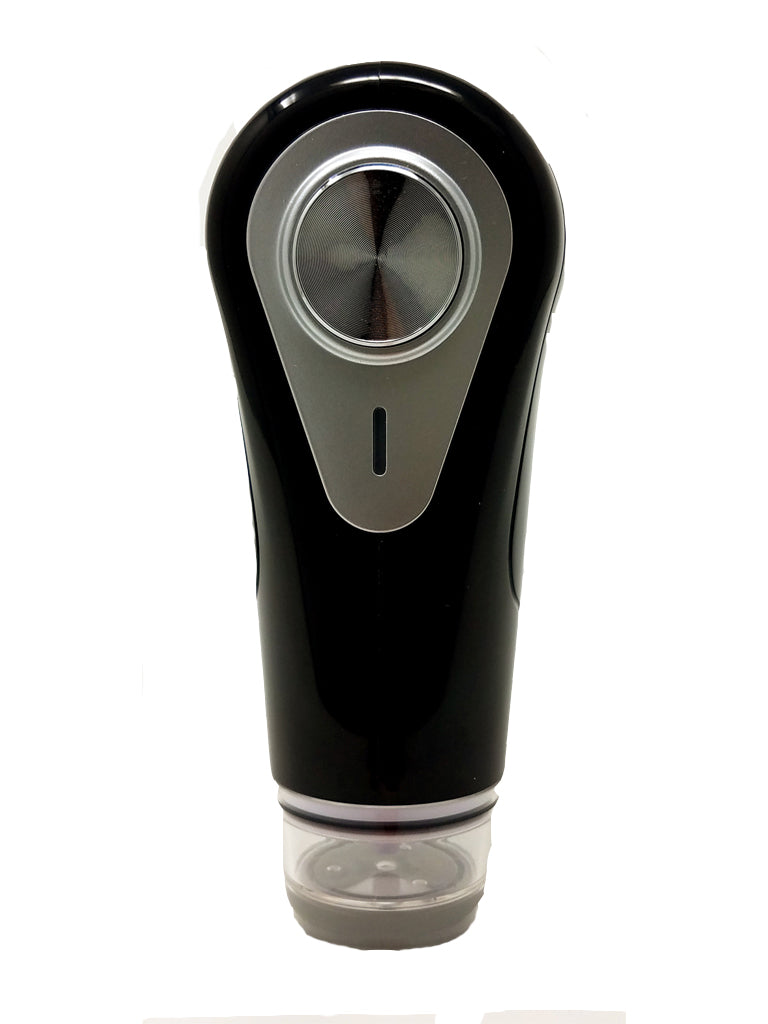 A picture of the black and silver handheld vacuum used with zipper and valve vacuum bags.