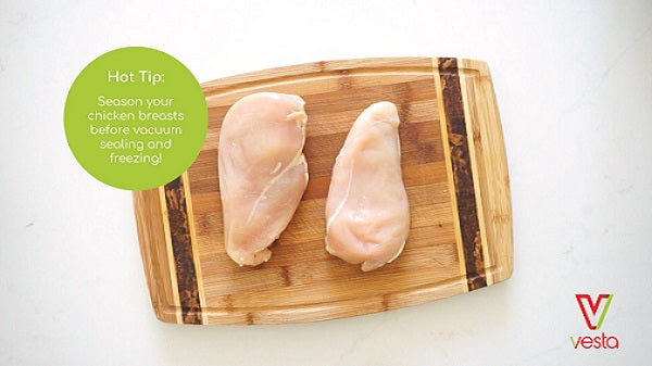 Preparing Chicken Breasts for Vacuum Sealing