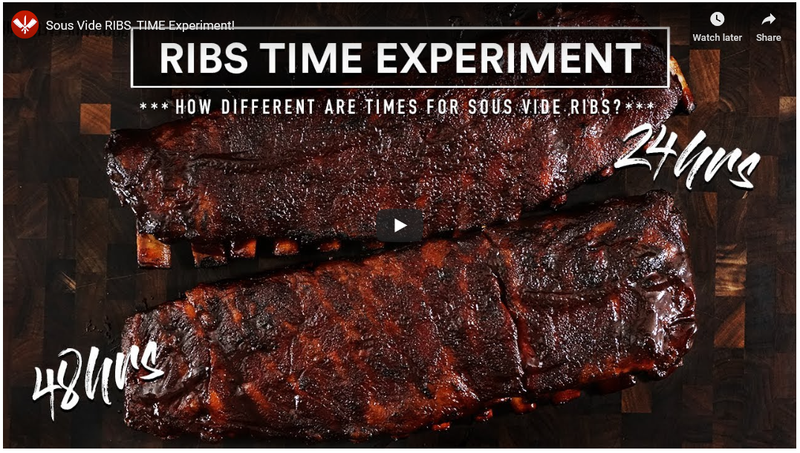 Sous Vide Everything - Ribs Time Experiment