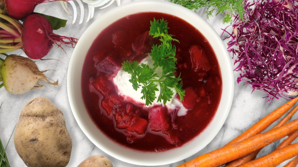 Sous Vide Veggie Borscht