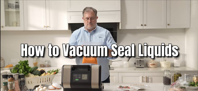 How to vacuum seal liquids with the V23 vacuum sealer