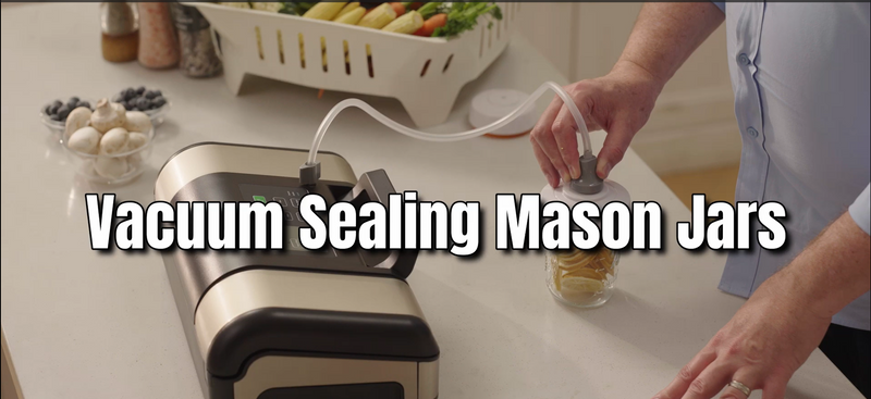 How to vacuum mason jars with the V23 vacuum sealer