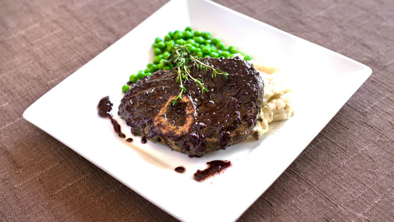 Rustic Beef Shank with Red Wine Reduction