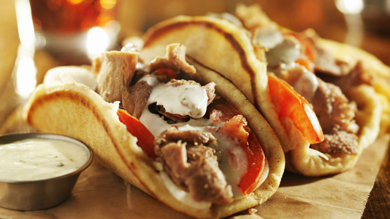 Gyros with Tzatziki Sauce