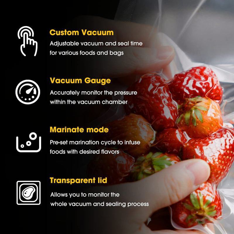 Chamber Vacuum Sealer with Smart Vac and Dry Pump
