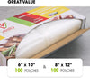 Vacuum Seal Bags - 100 count of 6x10" and 8x12" each