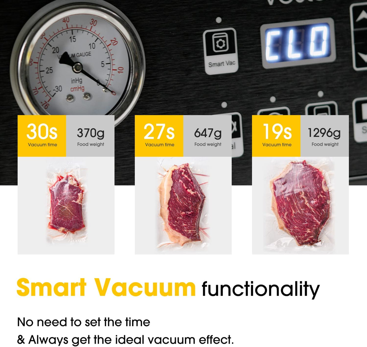 Chamber Vacuum Sealer with Oil-Less Pump