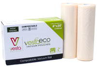 VestaEco Compostable Vacuum Seal Rolls - Embossed