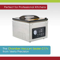 An infographic stating the C17v is perfect for professional kitchens. 