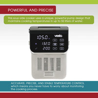 An infographic describing the primary features of 50 liter capacity.