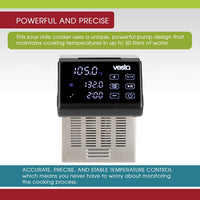 An infographic describing the primary features of 30 liter capacity.