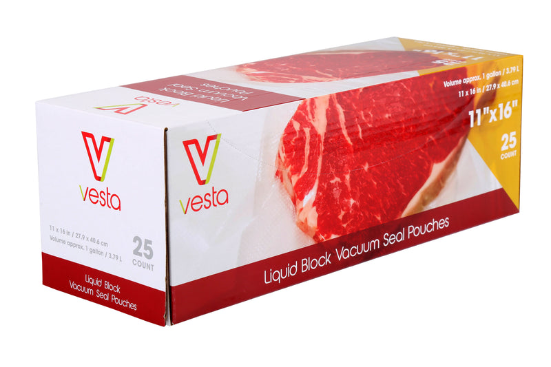 Vesta Vacuum Seal Pouches, Liquid Block