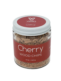A picture of the jar of Cherry wood chips.