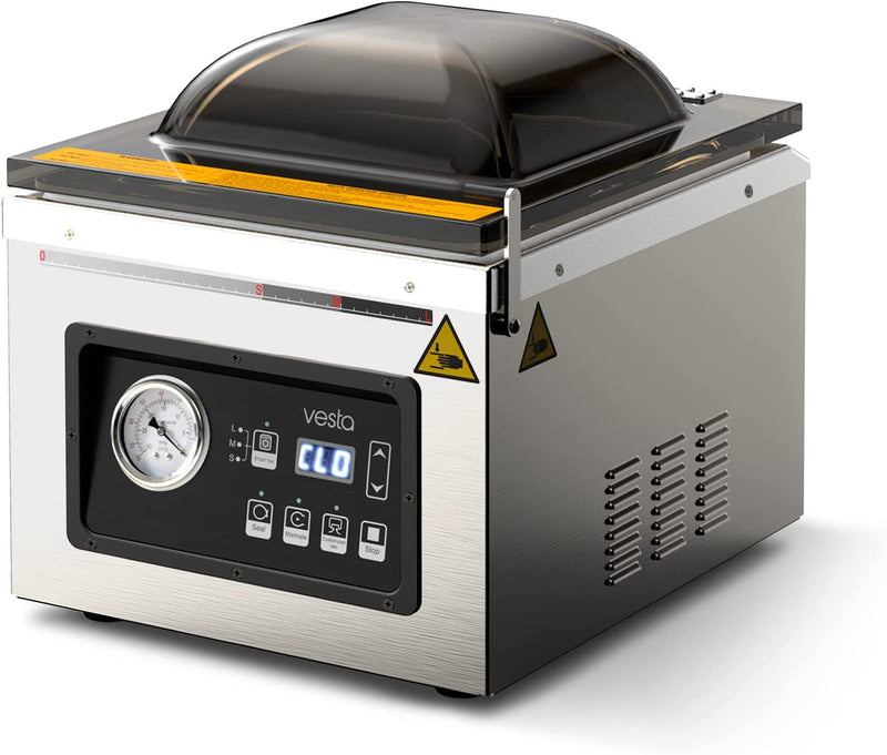 A picture of the DP12 / OP12 chamber vacuum sealer.