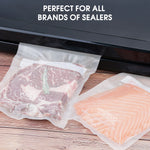 VestaEco Compostable Vacuum Seal Rolls - Embossed