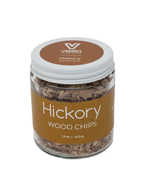 A picture of the jar of Hickory wood chips.