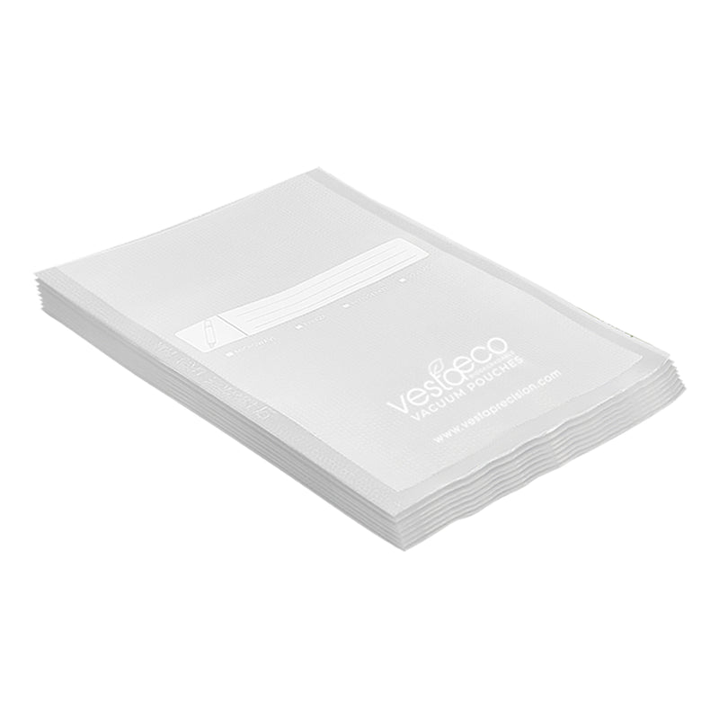 VestaEco Compostable Vacuum Seal Pouches - Flat
