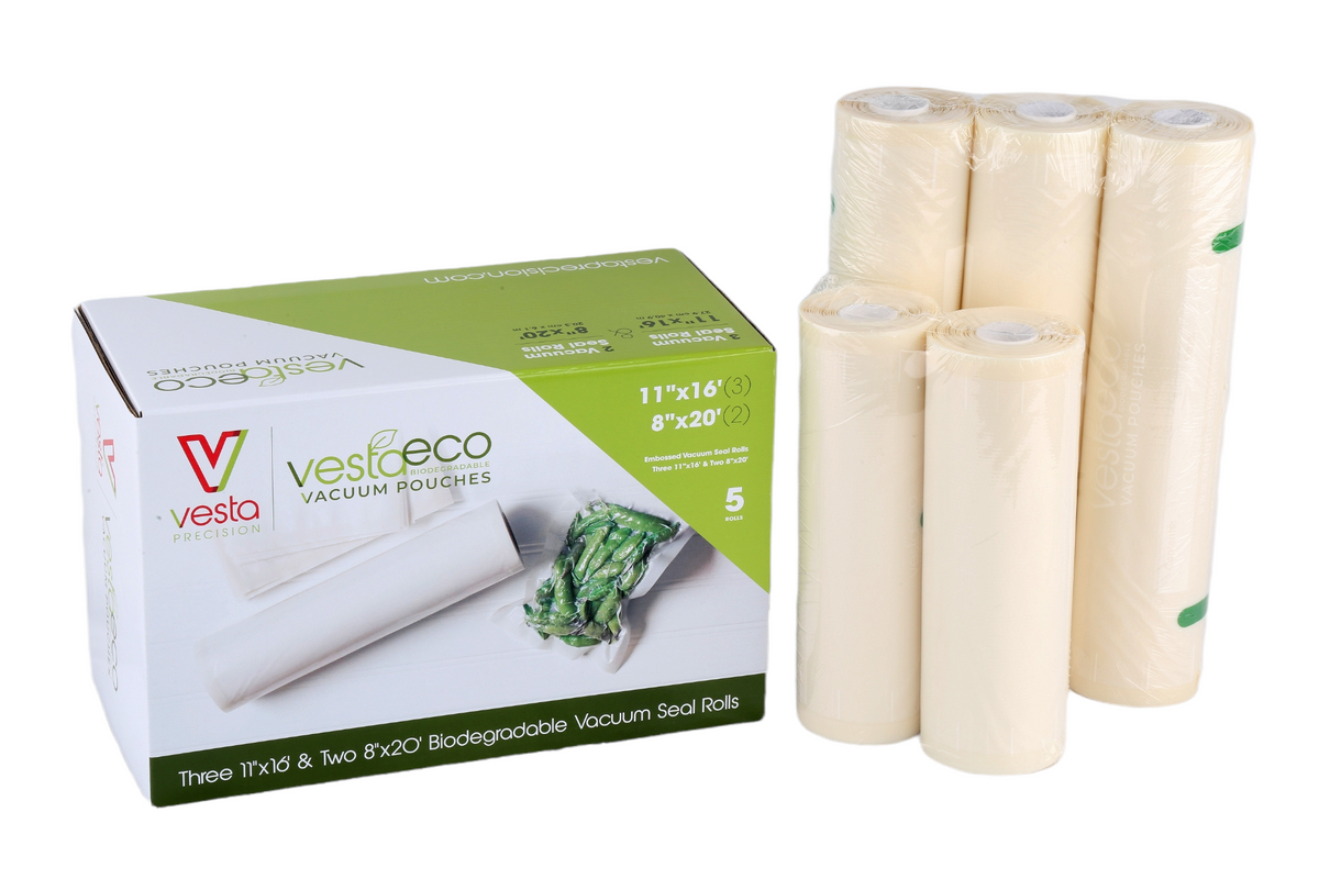 8 x 50' Full Mesh Vacuum Seal Roll - 1 Pack