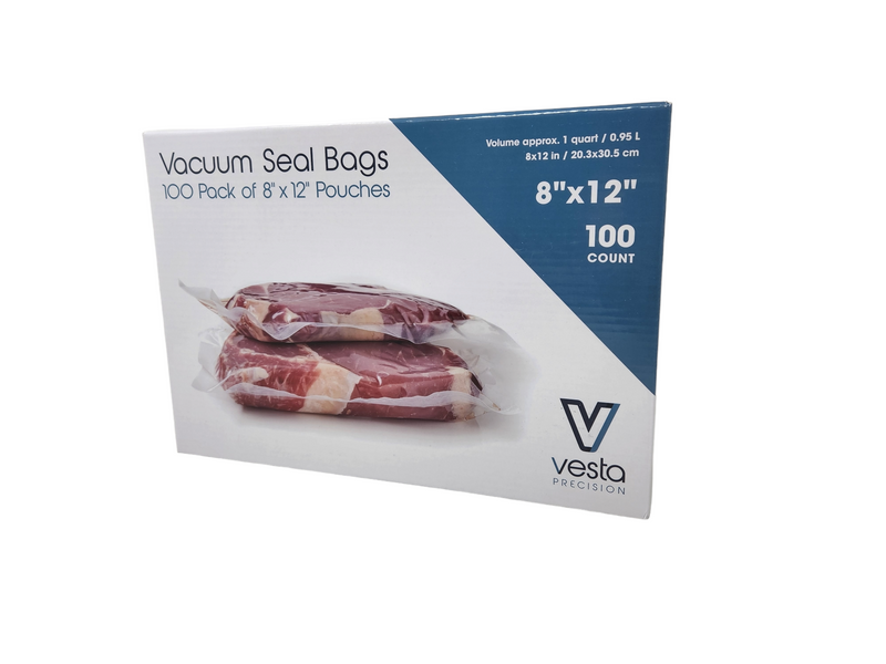 VestaEco Compostable Vacuum Seal Pouches - Embossed, Men's, Size: 6x10 (Pint)