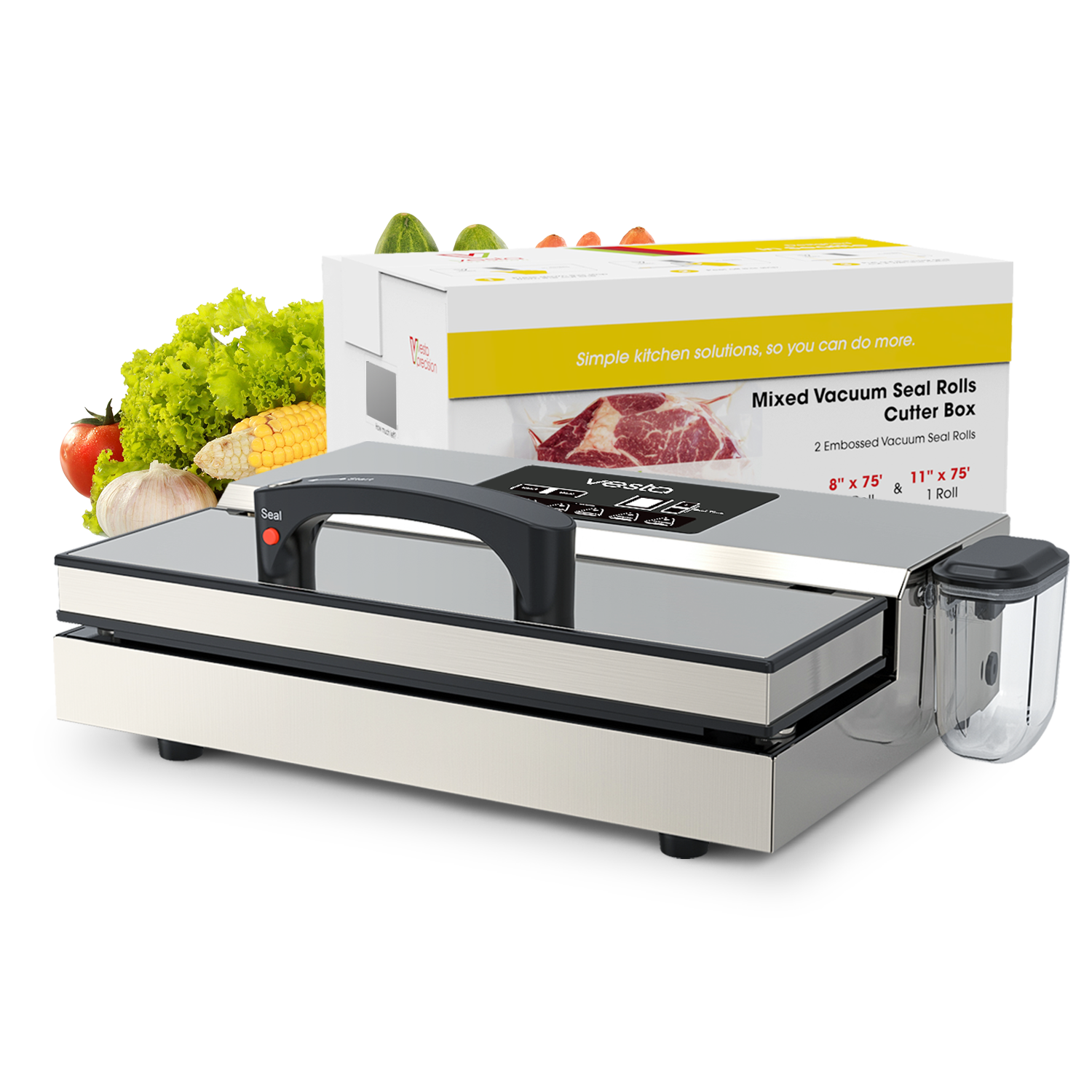 Vac n Seal Pro Vacuum Sealer with Combo Roll Box