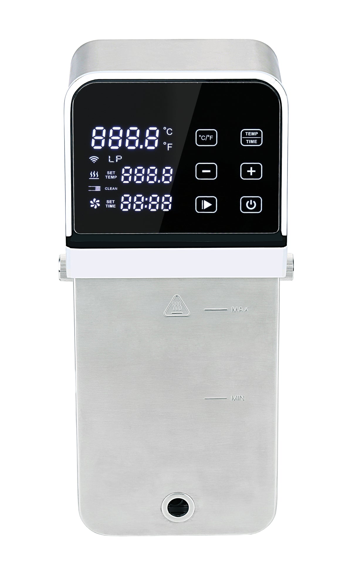 A picture of the front of the SV330 Imersa Tower immersion circulator. 